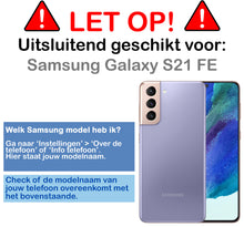 Samsung S21 FE Hoesje Kaarthouder Backcover Shockproof - Transparant