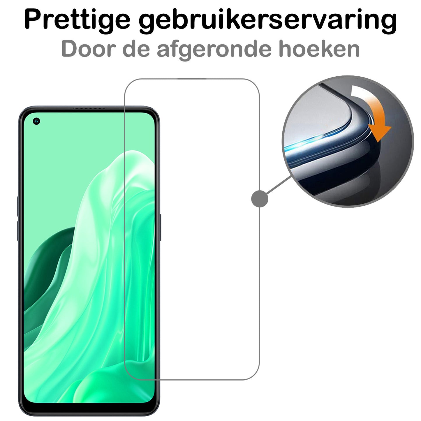 OPPO Reno 7 Screenprotector Tempered Glass