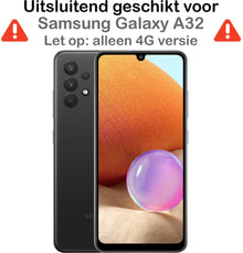 Samsung A32 4G Hoesje Siliconen Backcover Lichtgewicht - Transparant