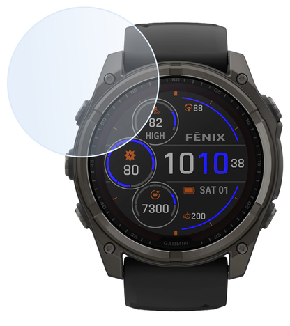 Screenprotector Geschikt voor Garmin Fenix 8 Solar (47 mm) Screenprotector Glas Gehard Screen Cover - Screen Protector Geschikt voor Garmin Fenix 8 Solar Screenprotector Tempered Glass