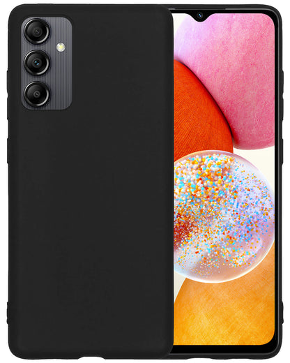 Samsung A14 Hoesje Siliconen Backcover Lichtgewicht - Zwart