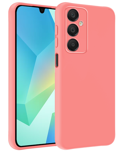 Samsung A16 Hoesje Siliconen Backcover Lichtgewicht - Lichtroze