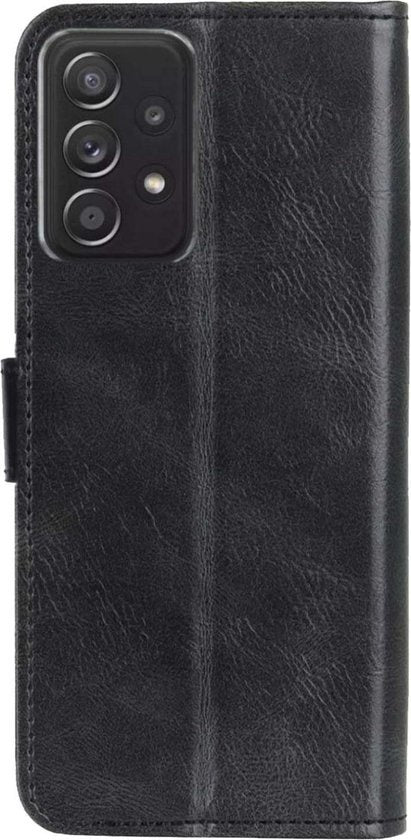 Samsung A52s Hoesje Bookcase Cover met Kaarthouder - Zwart