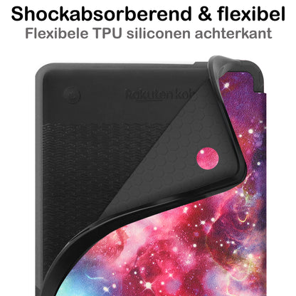 Kobo Clara 2E Bookcase Hoes Shockabsorberend - Galaxy