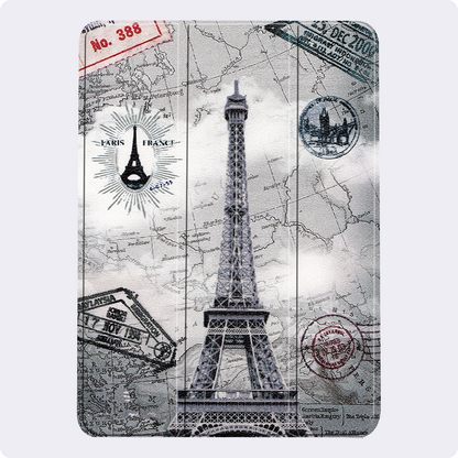 iPad Air 2024 / 2025 (13 inch) Trifold Bookcase Hoes met Penhouder voor Apple Pen - Eiffeltoren