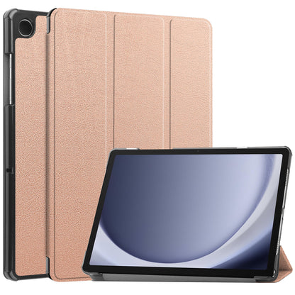 Samsung Galaxy Tab A9 Plus Trifold Bookcase Hoes - Rosé goud