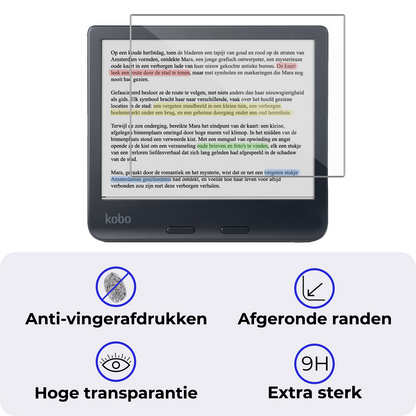 Screenprotector Geschikt voor Kobo Libra Colour Screenprotector Gehard Glas Tempered Glass - Screenprotector Geschikt voor Kobo Libra Colour Screenprotector
