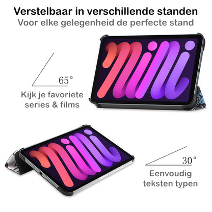 iPad Mini 6 Trifold Bookcase Hoes - Graffity