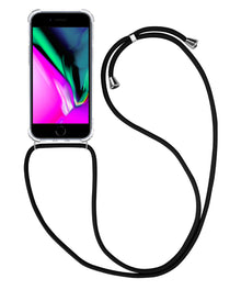 iPhone 8 Hoesje met Koord Backcover Shockproof - Transparant