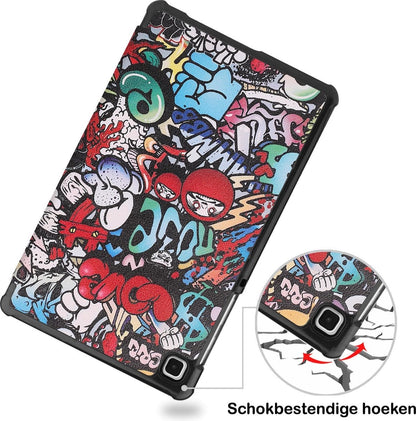 Samsung Galaxy Tab A7 Lite Hoesje Book Case - Graffity