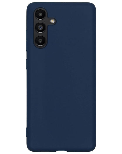 Samsung A04s Hoesje Siliconen Backcover Lichtgewicht - Donkerblauw