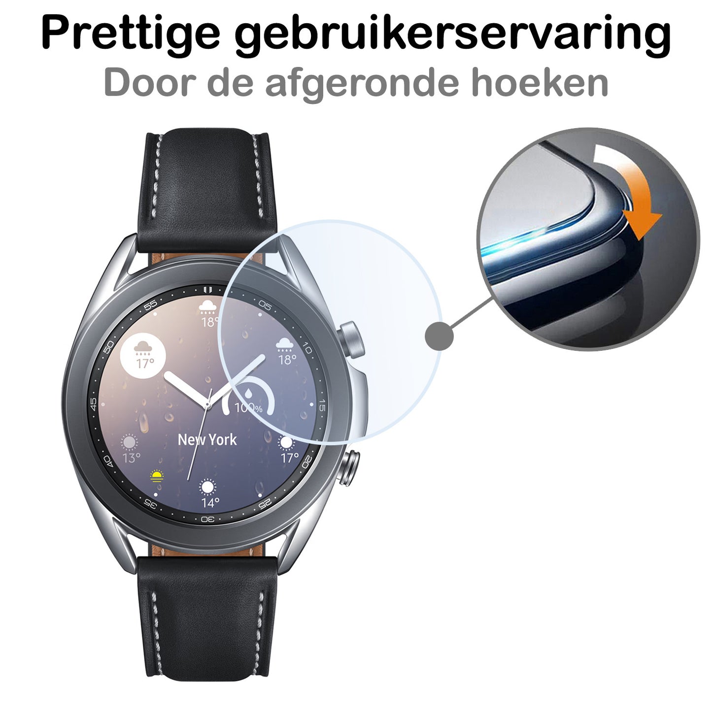 Samsung Galaxy Watch 3 45 mm Screenprotector Tempered Glass