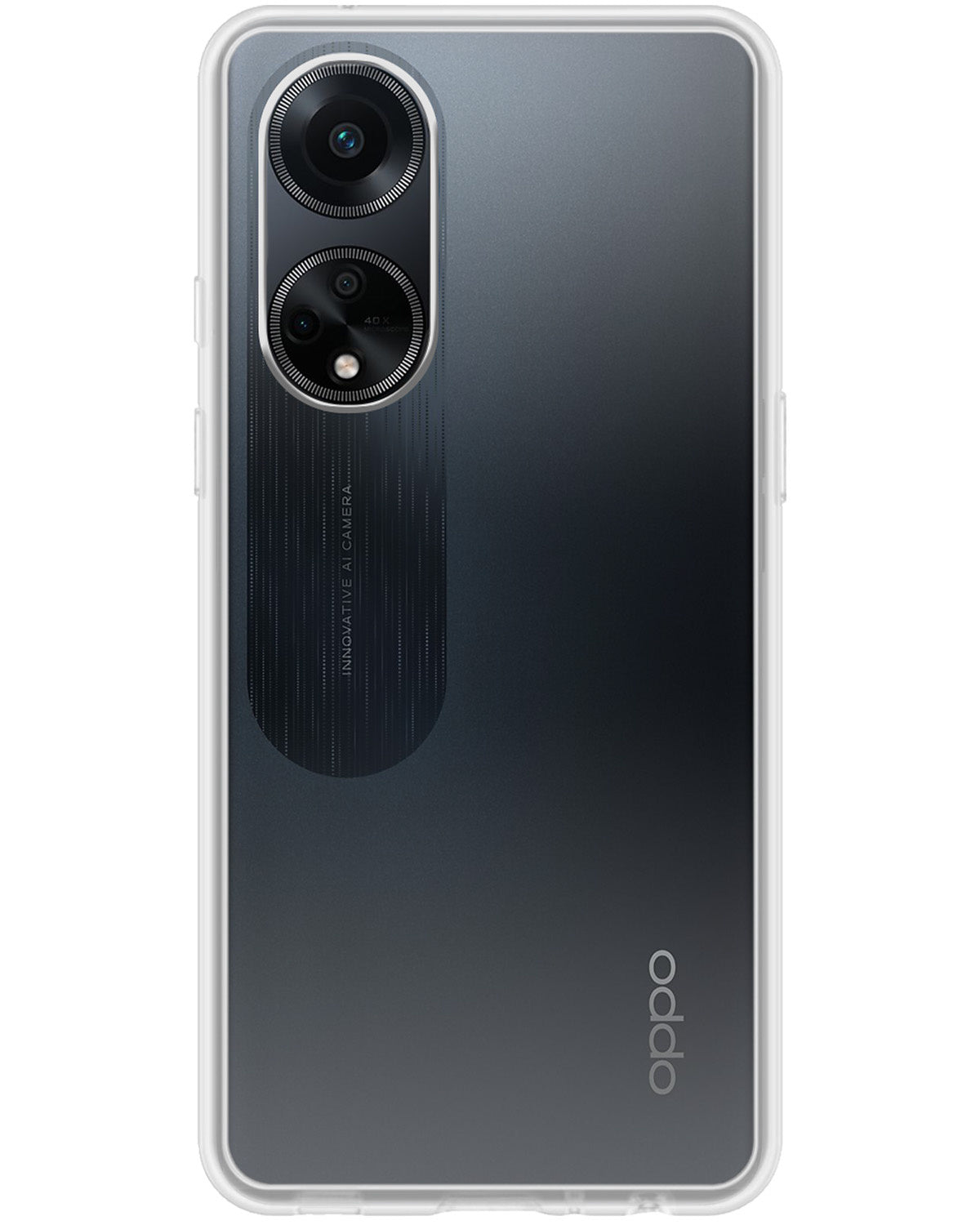 OPPO A98 Hoesje Siliconen - Transparant