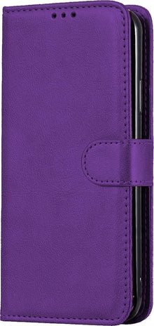 Samsung A71 Hoesje Bookcase Cover met Kaarthouder - Paars