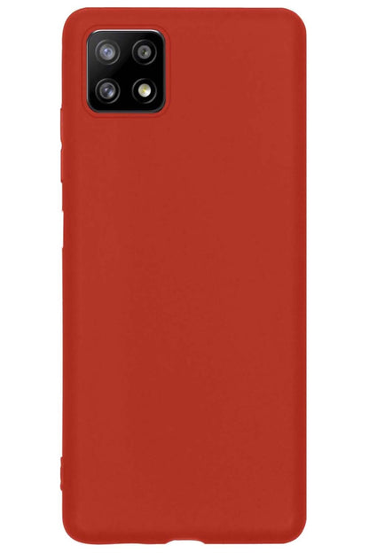 Samsung A22 4G Hoesje Siliconen Backcover Lichtgewicht - Rood