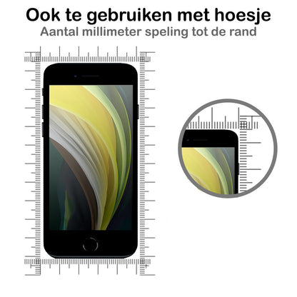 Screenprotector Geschikt voor iPhone 6 Screenprotector Privacy Tempered Glass