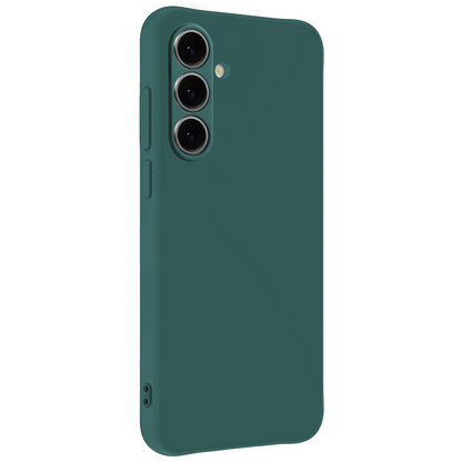 Samsung S24 FE Hoesje Siliconen Backcover Lichtgewicht - Donkergroen