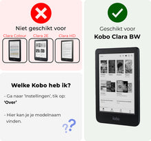 Kobo Clara BW Bookcase Hoes Shockabsorberend - Roze