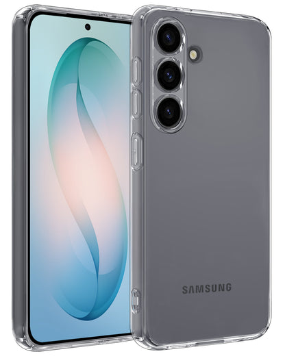Samsung S26 Plus Hoesje Siliconen Backcover Lichtgewicht - Transparant