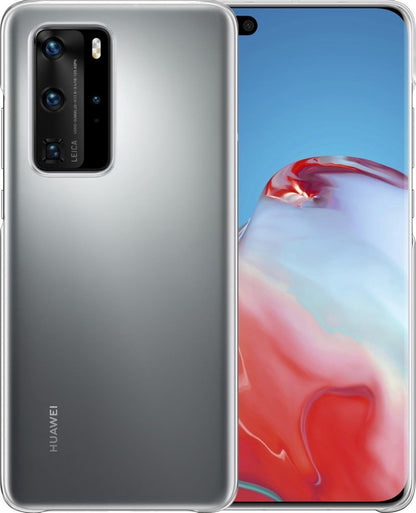 Huawei P40 Pro Hoesje Siliconen Backcover Lichtgewicht - Transparant