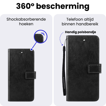 OnePlus Nord CE6 Hoesje Bookcase Cover met Kaarthouder - Zwart