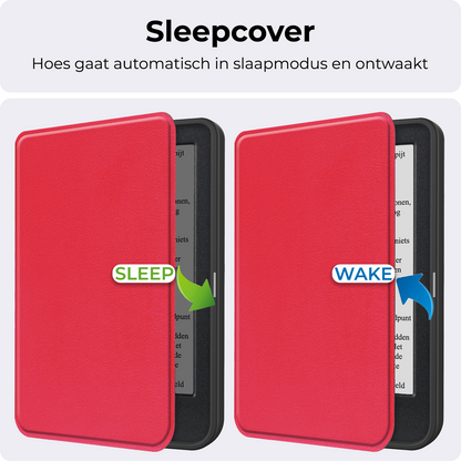 Kobo Clara BW Bookcase Hoes Shockabsorberend - Rood