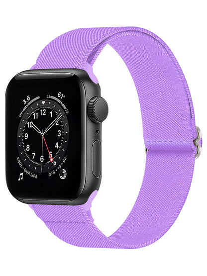 Horloge Bandje Geschikt Voor Apple Watch 1-8 / SE - 42/44/45 mm Bandje Stof - Lila