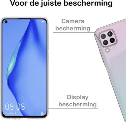 Huawei P40 Lite Hoesje Siliconen Backcover Lichtgewicht - Transparant