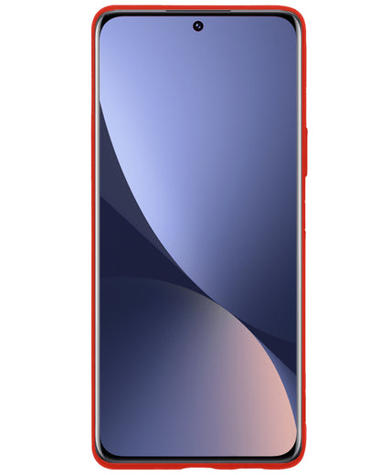 Xiaomi 12 Pro Hoesje Siliconen - Rood