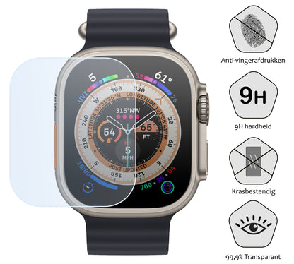 Screenprotector Geschikt voor Apple Watch Ultra 2 Screenprotector Glas Gehard Screen Cover - Screen Protector Geschikt voor Apple Watch Ultra 2 (49 mm) Screenprotector Tempered Glass