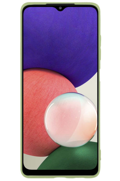 Samsung A22 4G Hoesje Siliconen Backcover Lichtgewicht - Groen