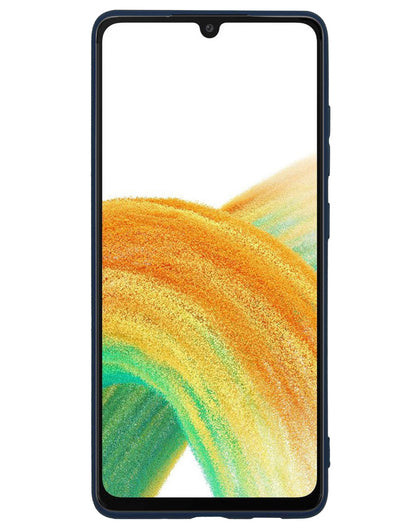 Samsung A33 Hoesje Siliconen Backcover Lichtgewicht - Donkerblauw
