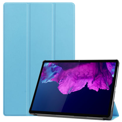 Lenovo Tab P11 Trifold Bookcase Hoes - Lichtblauw