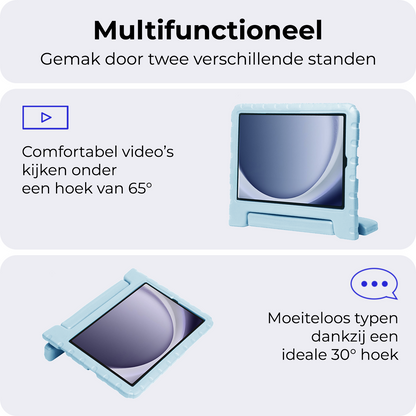 Samsung Galaxy Tab A9 Plus Kinderhoes Shockabsorberend Foam - Sky