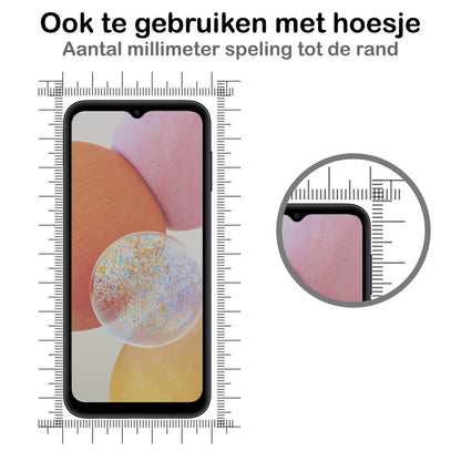 Samsung A14 Screenprotector Gehard Glas - Privacy