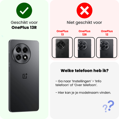 OnePlus 13R Hoesje Shockproof Backcover Siliconen - Transparant