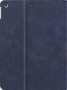 iPad 10.2 2020 Trifold Bookcase Luxe Hoes - Donkerblauw