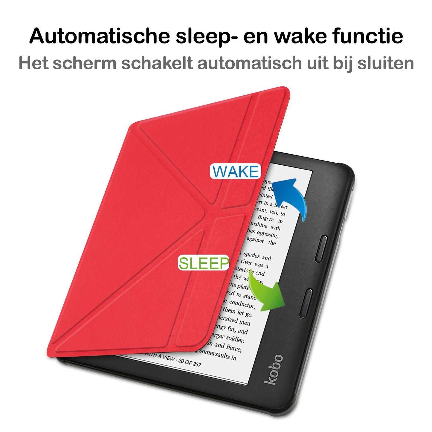 Kobo Sage Trifold Hoesje - Rood