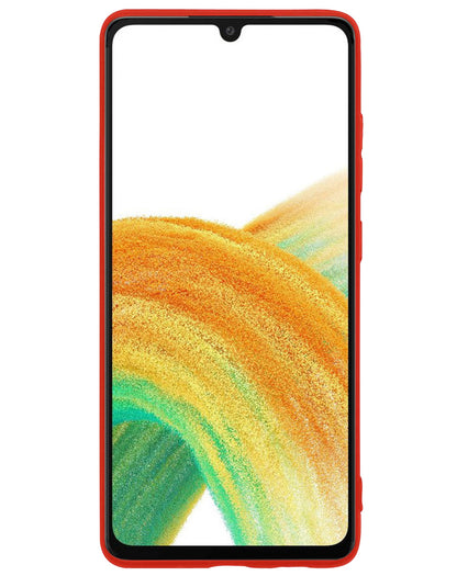 Samsung A33 Hoesje Siliconen - Rood