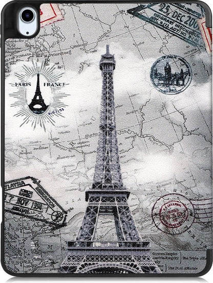 iPad Air 2020 Trifold Bookcase Hoes met Penhouder voor Apple Pen - Eiffeltoren