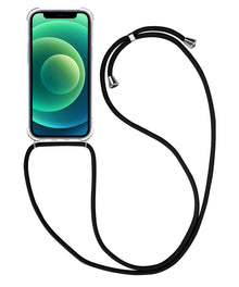 iPhone 12 Pro Hoesje met Koord Backcover Shockproof - Transparant