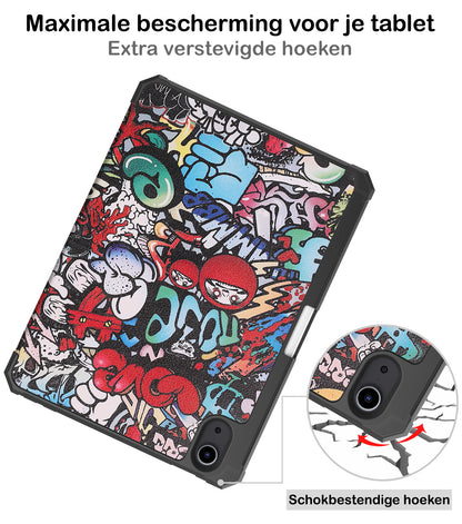 iPad Mini 6 Trifold Bookcase Hoes met Penhouder voor Apple Pen - Graffity