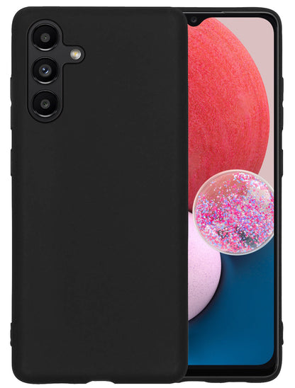 Samsung A13 5G Hoesje Siliconen Backcover Lichtgewicht - Zwart