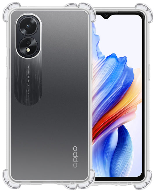 OPPO A38 Hoesje Shock Proof Siliconen - Transparant