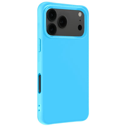 iPhone 17 Pro Hoesje Siliconen Backcover Lichtgewicht - Lichtblauw