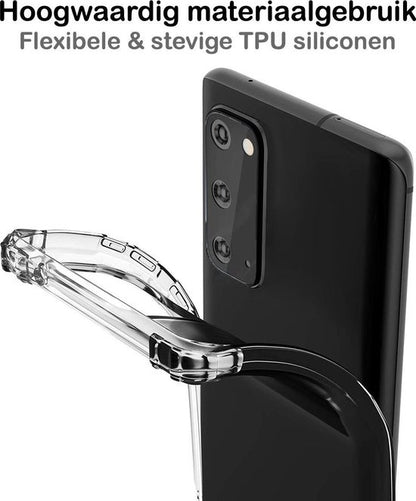 Samsung S20 Hoesje Shockproof Backcover Siliconen - Transparant