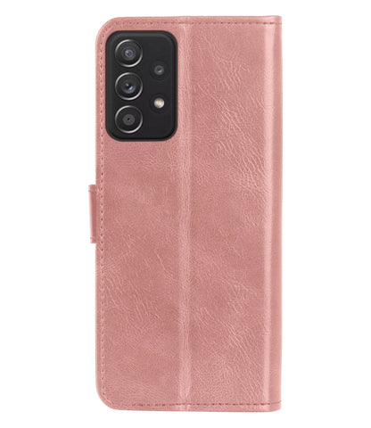 Samsung A23 Hoesje Bookcase Cover met Kaarthouder - Rosé goud