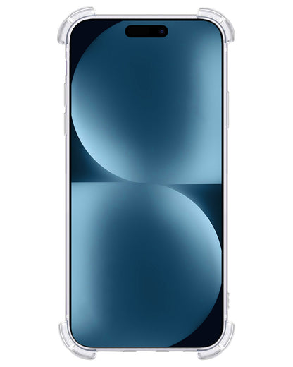 iPhone 15 Pro Hoesje Shockproof Backcover Siliconen - Transparant