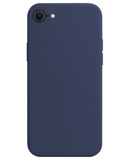 iPhone SE 2022 Hoesje Siliconen Backcover Lichtgewicht - Donkerblauw