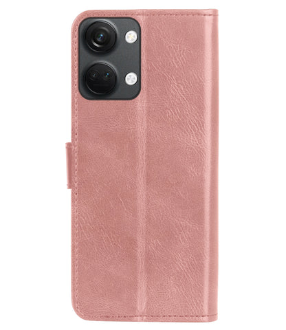 OnePlus Nord 3 Hoesje Bookcase Cover met Kaarthouder - Rosé goud